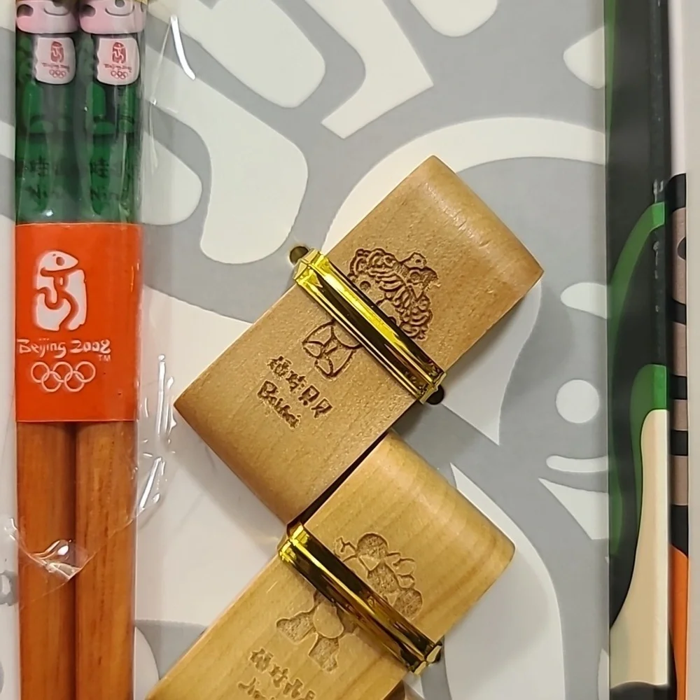 Olympics Memorabilia: Beijing 2008 ~ FUWA Children’s Chopsticks Set